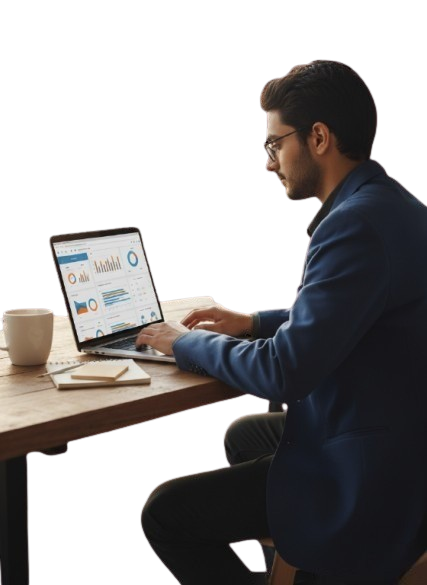 digital marketer working